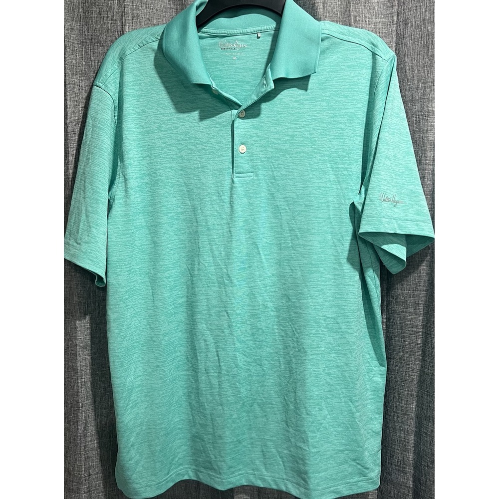 Walter‎ Hagen Essentials Men's Performance Golf / Polo, aqua green color  size M